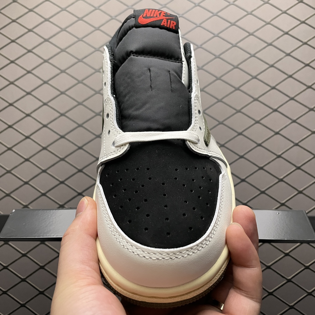Replica Travis Scott Shoe Travis Scott x Air Jordan 1 Low Olive DZ4137-106 Size 36-47.5