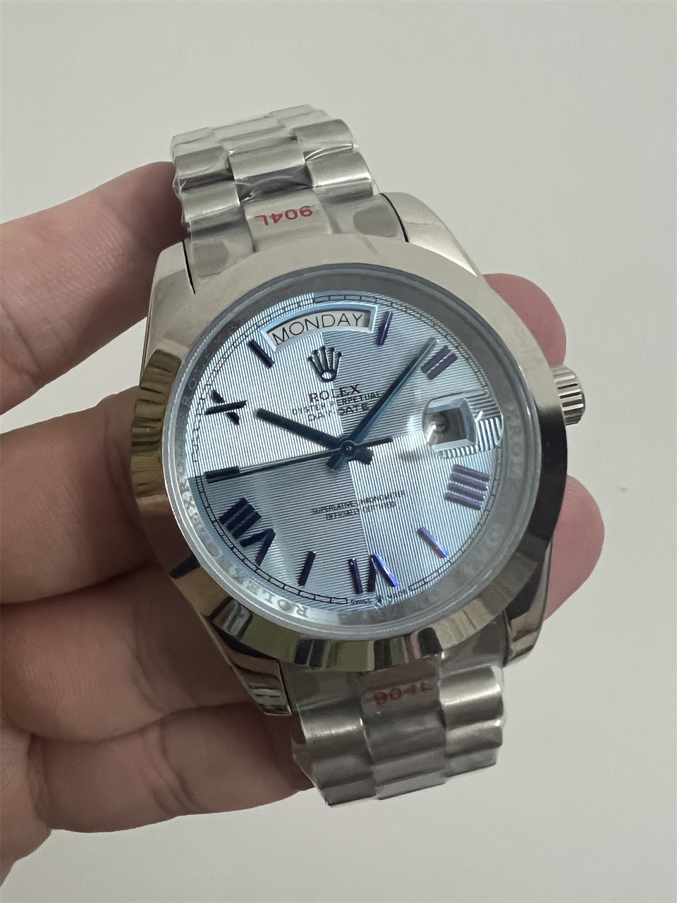 Replica Rolex DayDate 904l Stainless Steel Automatic Mechanical Watch 40mm