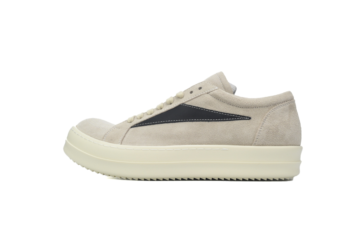 Replica Rick Owens Shoe 1911 Rick Owens Wmns Luxor Vintage Low ‘Milk Black’