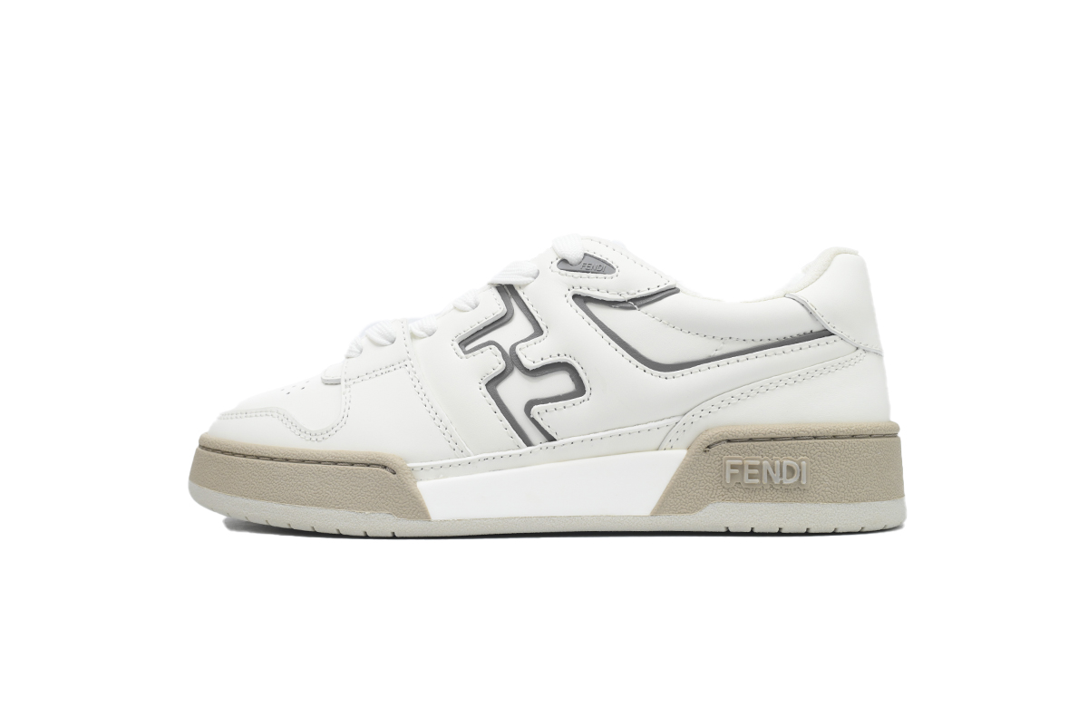 Replica Fendi Shoe Fendi Match White Silver