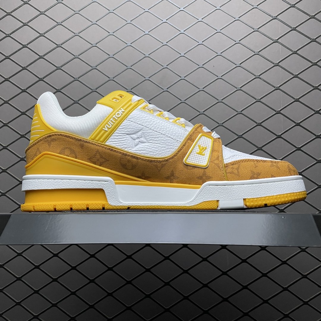 Replica Louis Vuitton Shoe Louis Vuitton Trail Sneaker LV YELLOW SIZE 38-45_01917