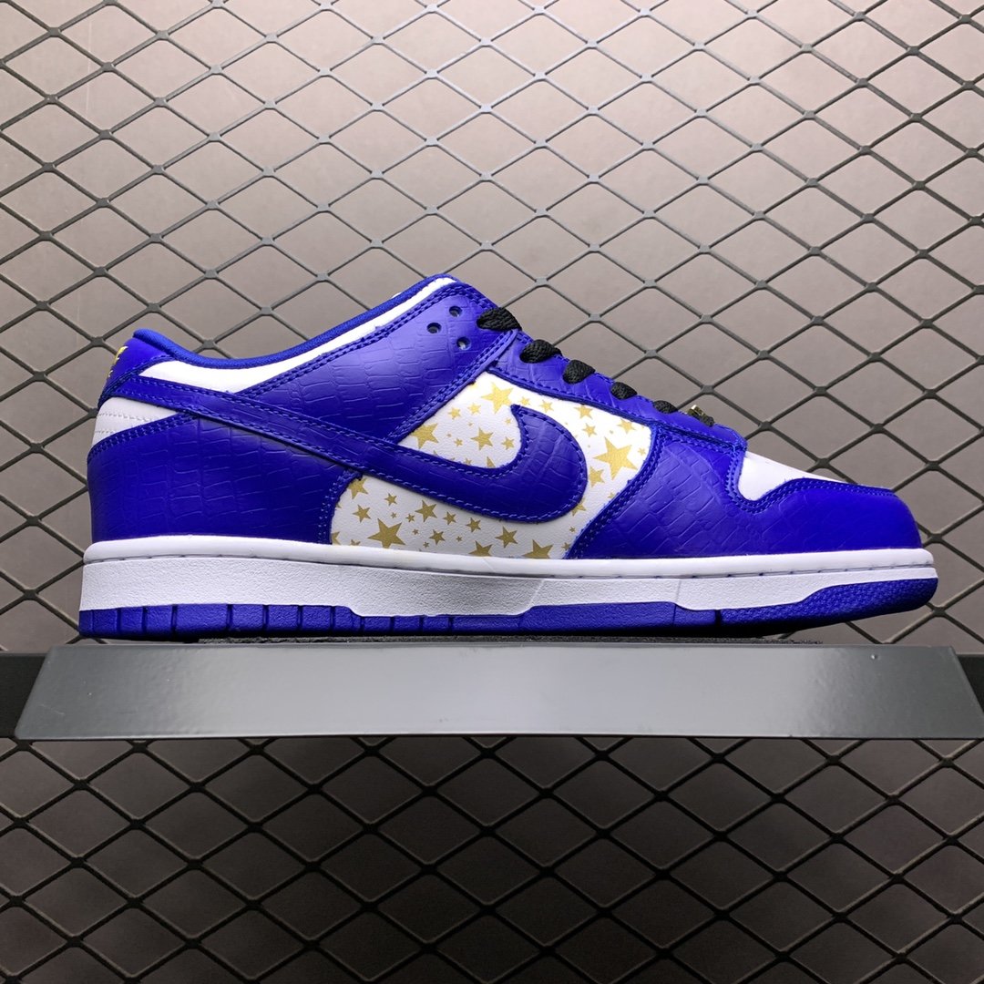 Replica Nike Dunk SB Shoe Supreme x Nike SB Dunk Low SUP DH3228-100 36-46