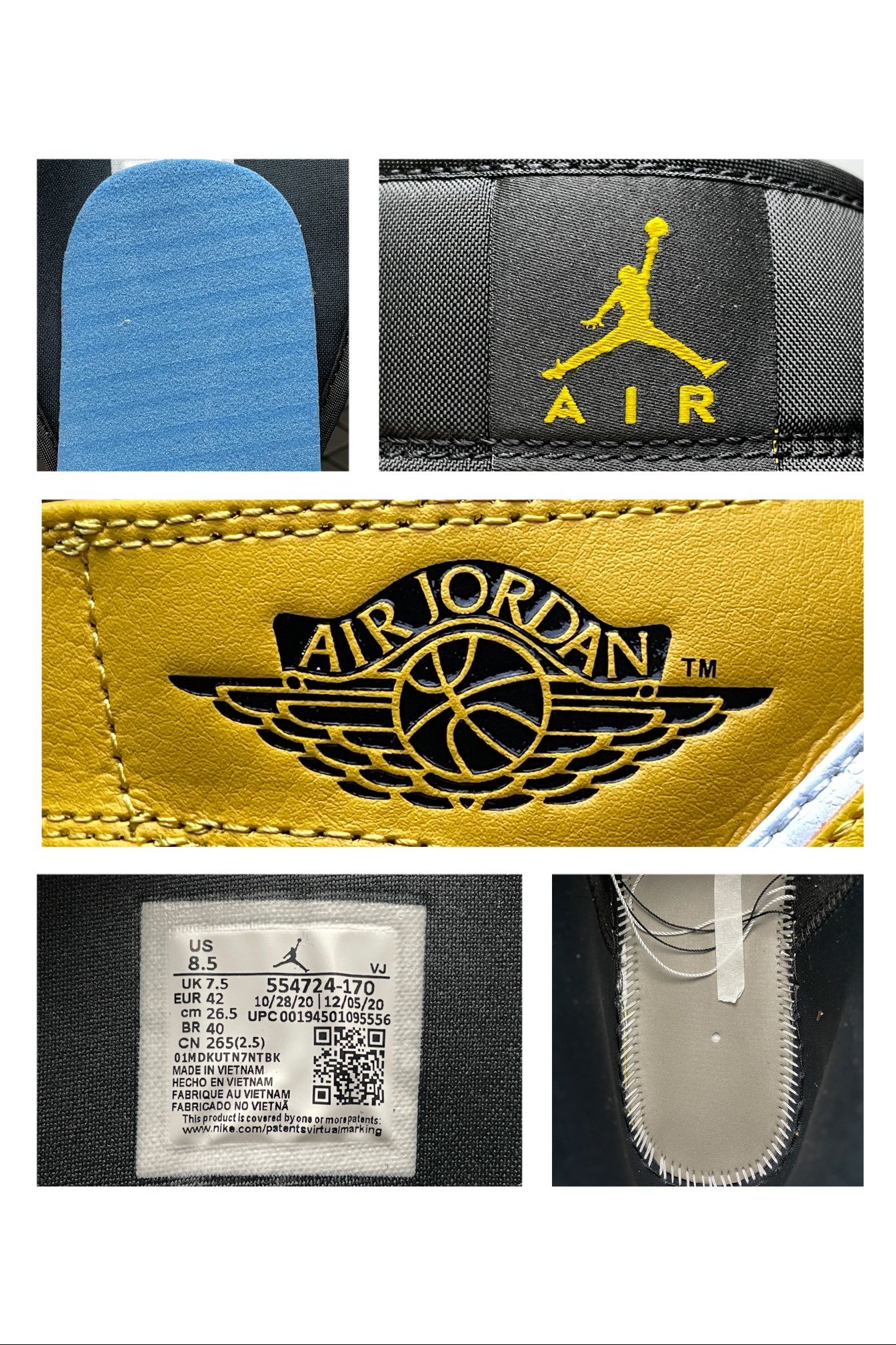 Replica Air Jordan Shoe Air Jordan 1 MidAJ1 554724-170 40-46