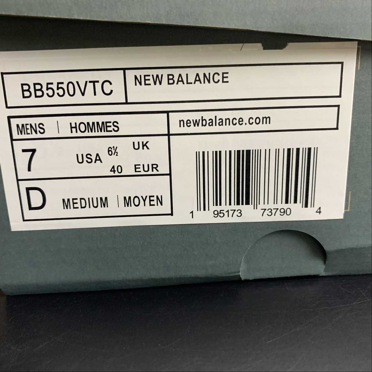 Replica New Balance Shoe BB550VTC New Balance NB550 BB550VTC  36-45