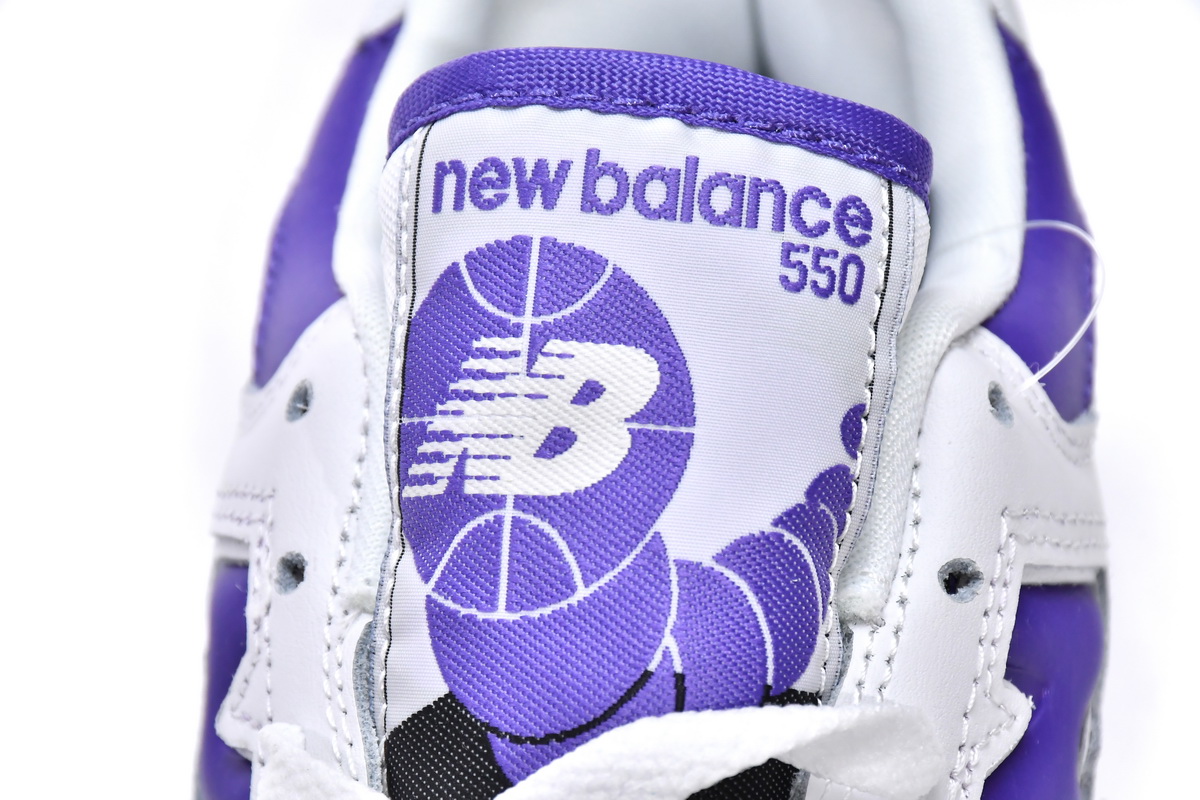 Replica New Balance Shoe BB550WR1 New Balance 550 White Purple