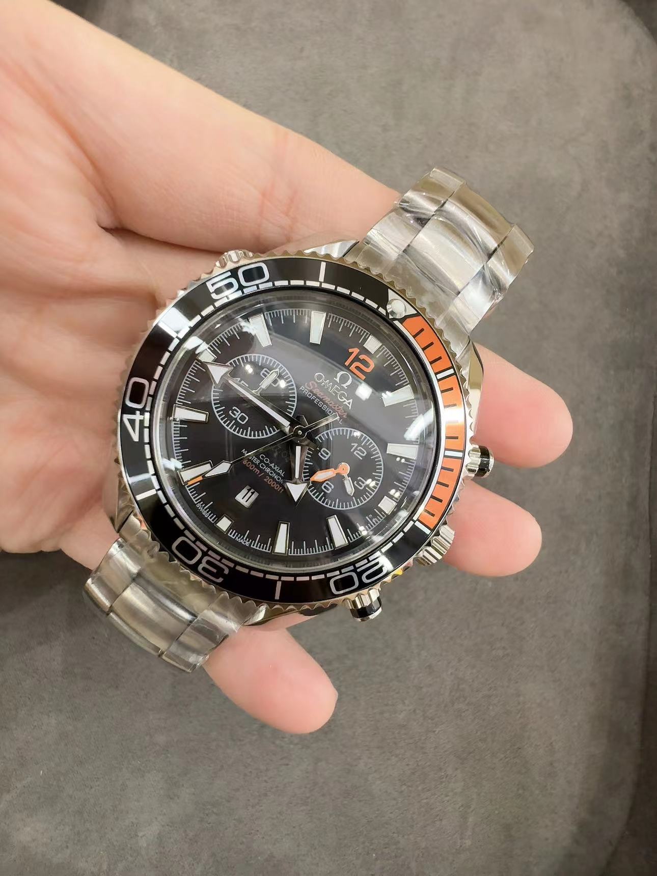 Replica Omega 904l Stainless Steel Automatic Machine Watch 44MM