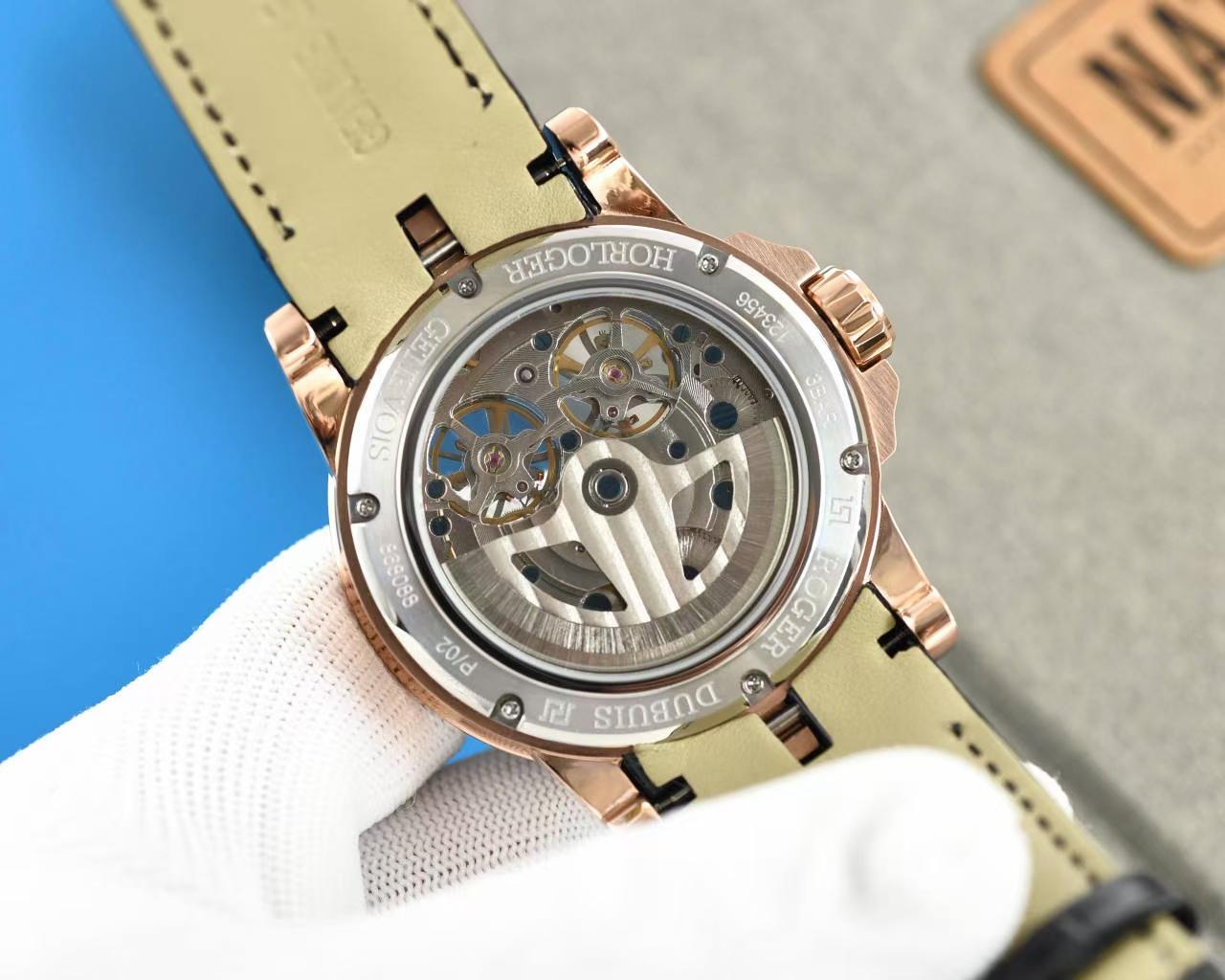 Replica Roger Dubuis 904l Stainless Steel Automatic Machine Watch 46MM
