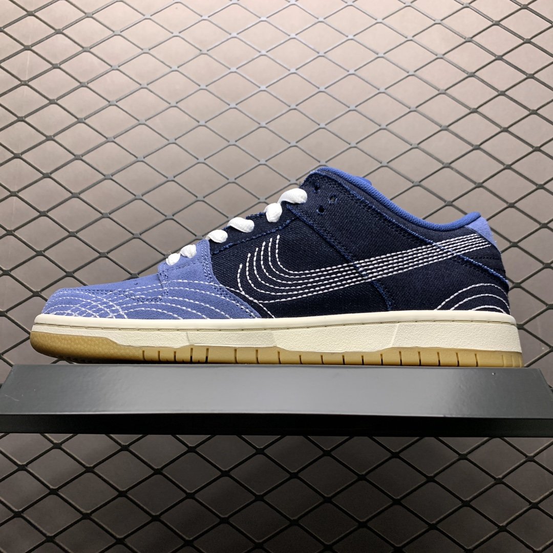 Replica Nike Dunk SB Shoe Nike SB Dunk Low Pro PRM Denim Gum CV0316-400 Size 40-46