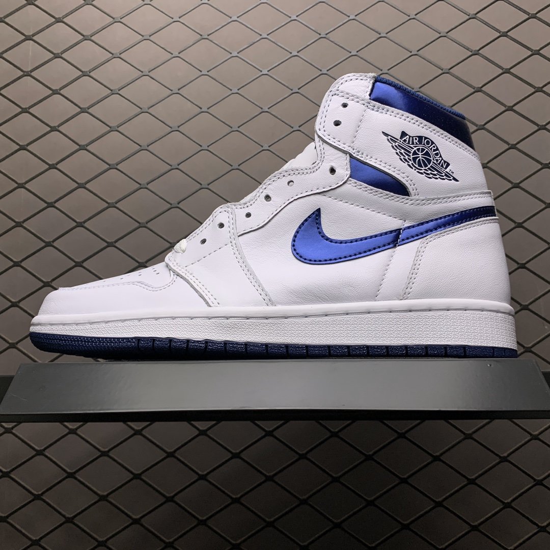 Replica Air Jordan Shoe Air Jordan 1 Retro Metallic Navy 555088-106 Size 40-46