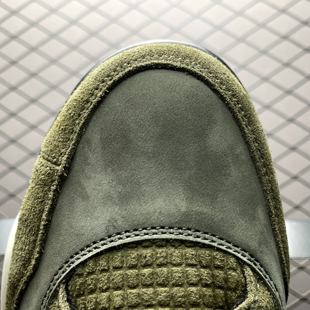 Replica Air Jordan Shoe Air Jordan 4 Olive Canvas AJ4 FB9927-200 Size 40-47.5