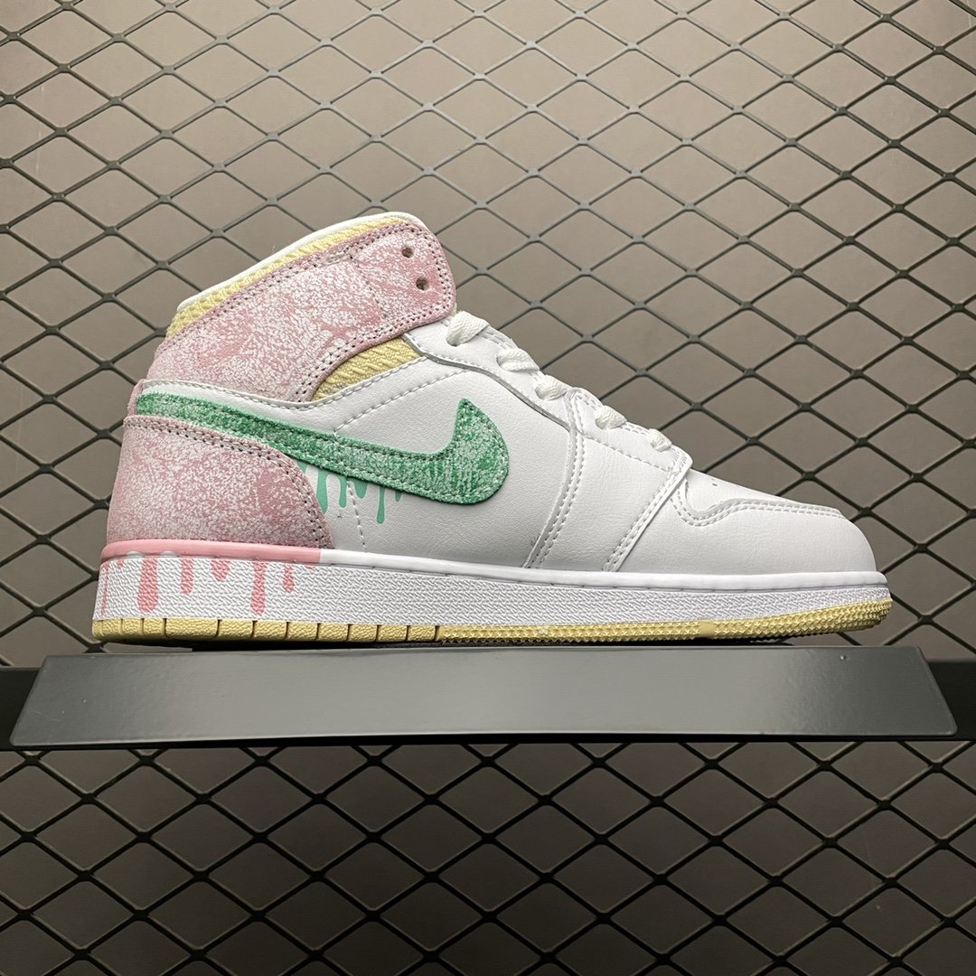 Replica Air Jordan Shoe Air Jordan 1 Mid AJ1 DD1666-100 36-39