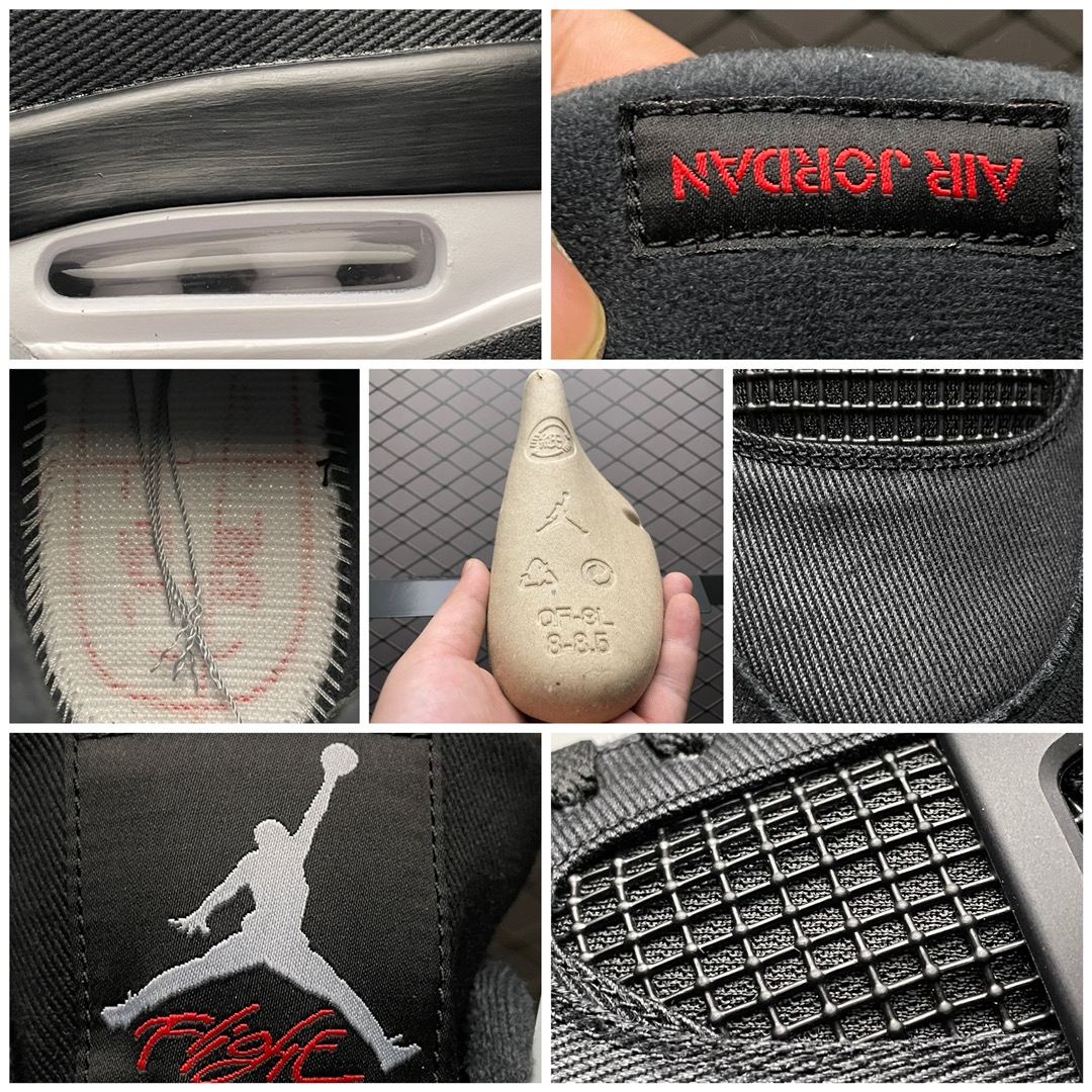 Replica Air Jordan Shoe Air Jordan 4 Olive Canvas AJ4 DH7138-006 SIZE 40.5-47.5