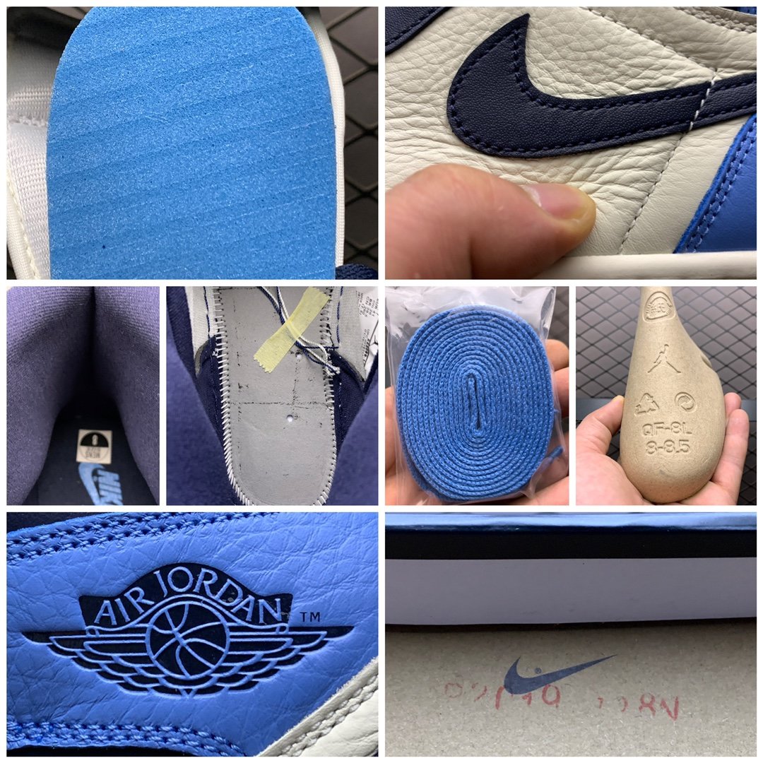 Replica Air Jordan Shoe Air Jordan 1 High OG Obsidian  555088-140 40-47.5