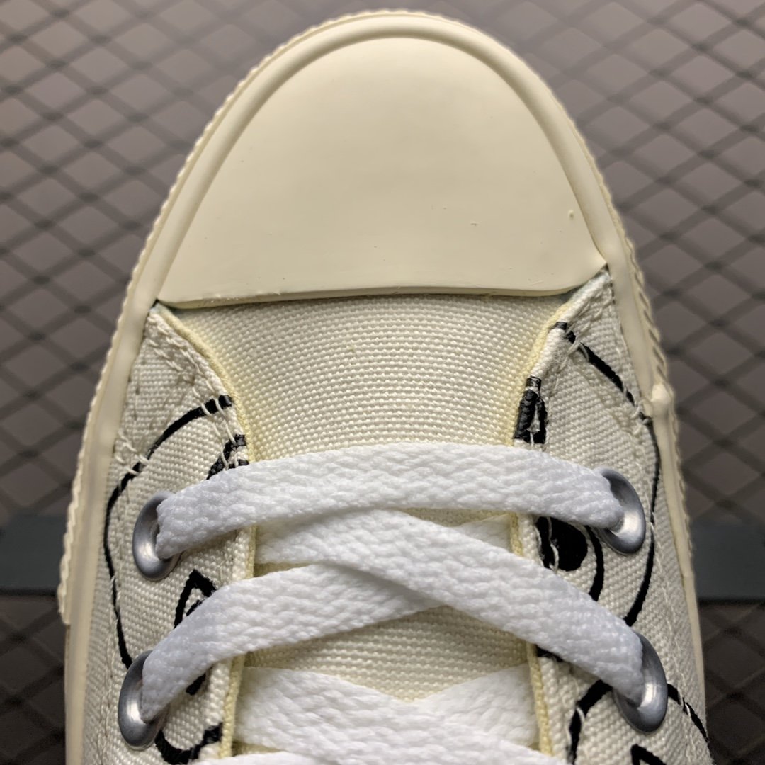 Replica Converse Shoe CDG x Converse LOW CDG PLAY WHITE 35-44