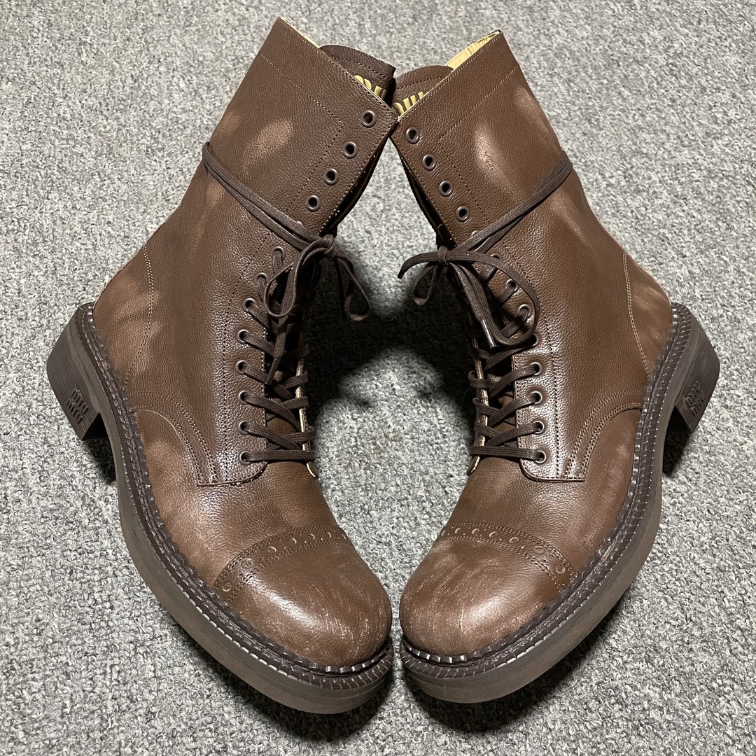 Replica MiuMiu Shoe MiuMiu FW24 New Arrival Brown