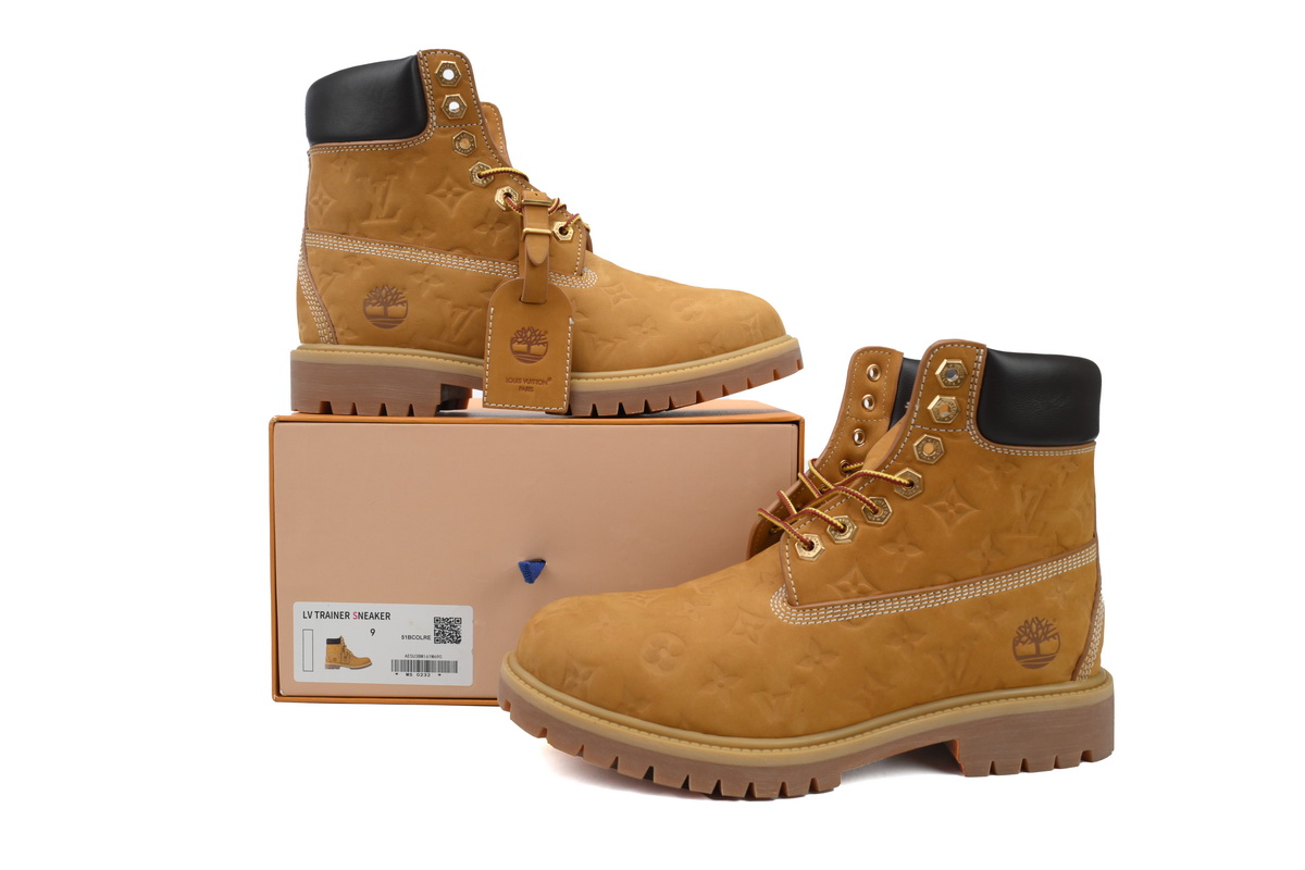 Replica LV Shoe 1AD7YN LV x Timberland 6-In Ankle Boot