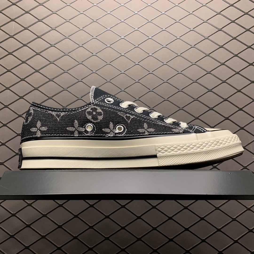 Replica Louis Vuitton Shoe Converse Chuck 1970S LV Low Black Size 35-44