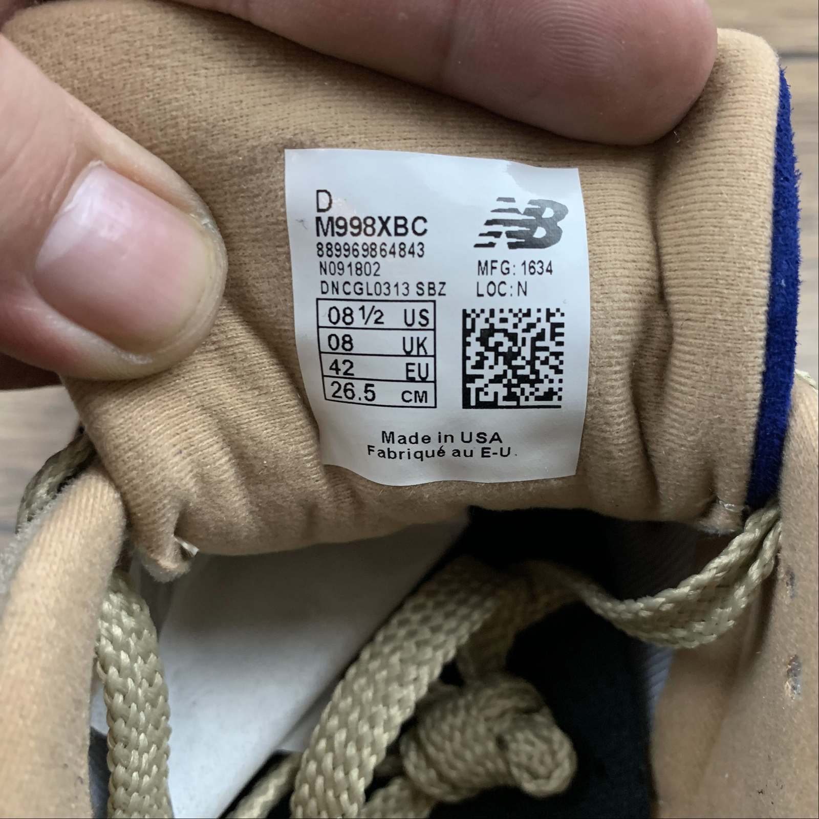 Replica New Balance Shoe New Balance NB998 M998XBC  39.5 40 40.5 41.5 42 42.5 43 44