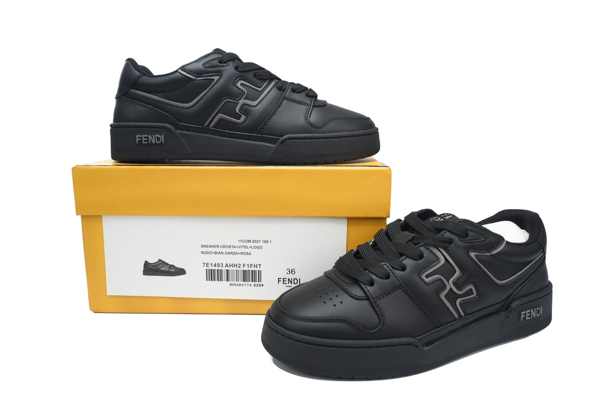 Replica Fendi Shoe Fendi Match Black