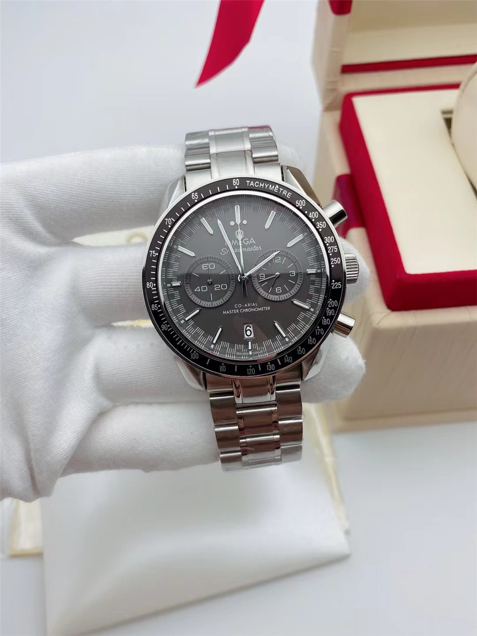 Replica OMEGA Speedmaster 904l Stainless Steel Quartzl Watch 44MM