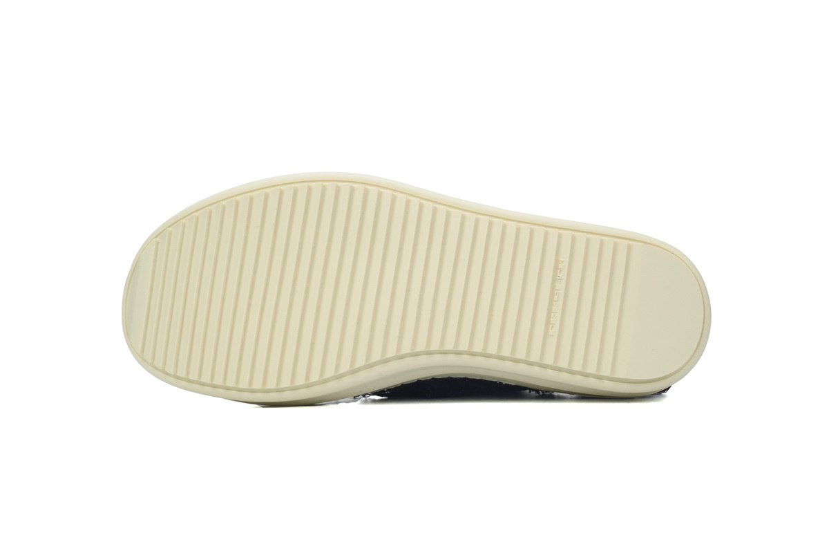 Replica Rick Owens Shoe Rick Owens EDFU DRKSHDW Slashed Low ‘Black Milk’