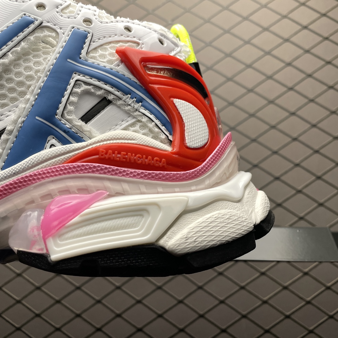 Replica Balenciaga Shoe Balenciaga Runner White Blue Red Size 35-46