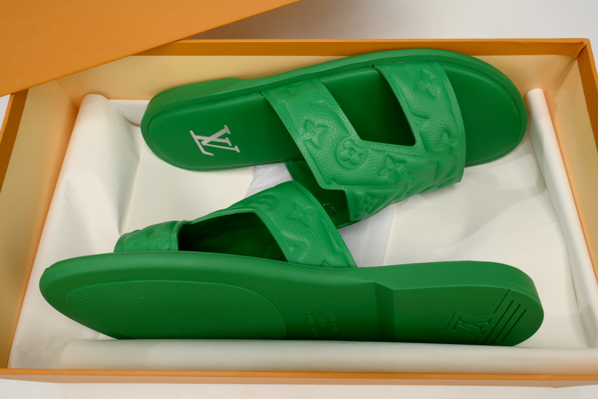 Replica Louis Vuitton Shoe BLUE LOUIS VUITTON Oasis  Green Embossing
