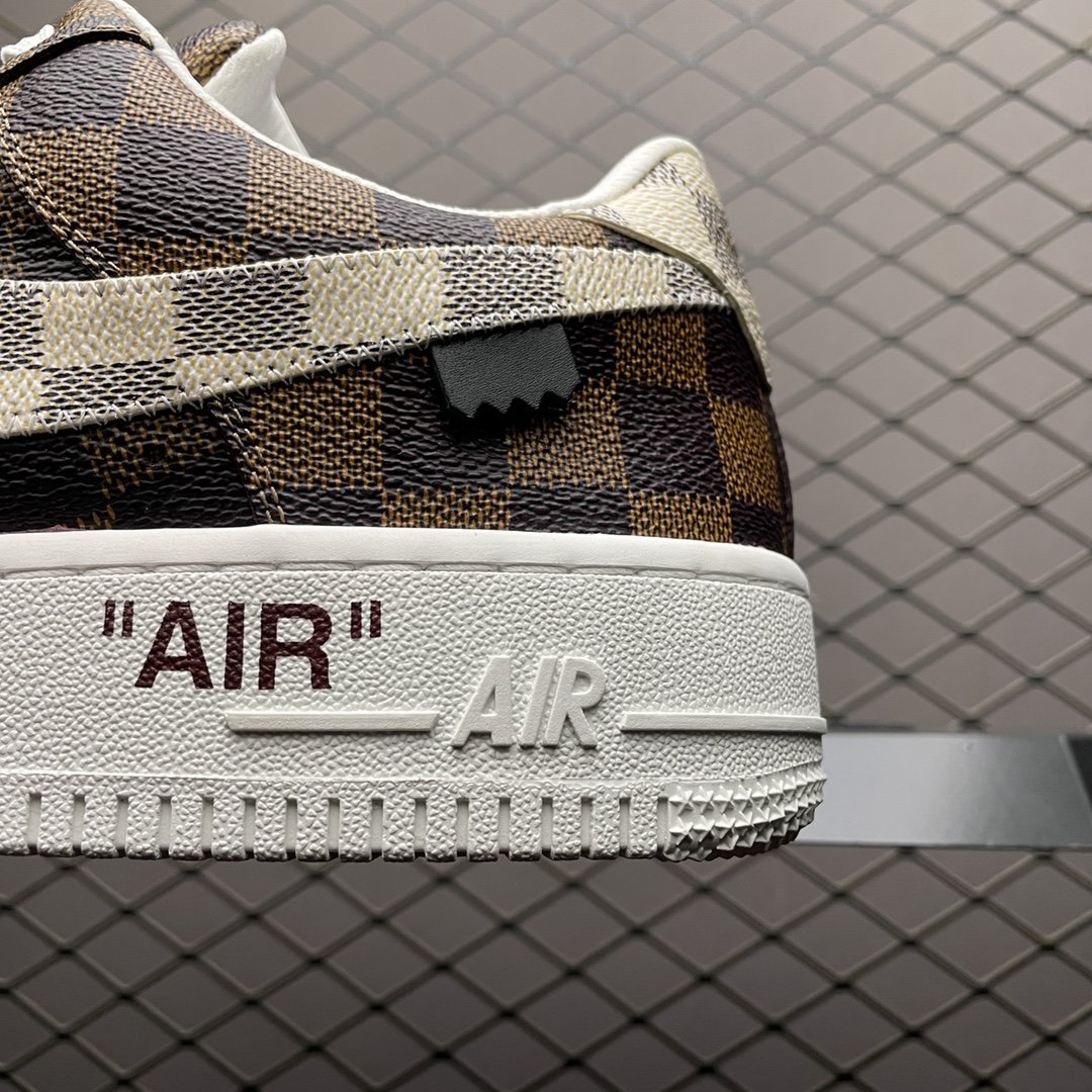 Replica Louis Vuitton Shoe Louis Vuitton x Nike Air Force Brown Size 38-45 65PHIO53