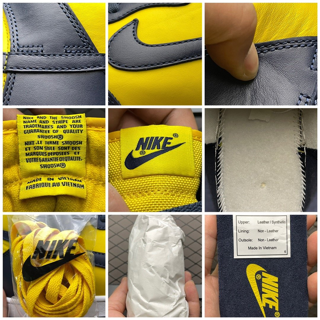 Replica Nike Dunk SB Shoe Nike Dunk HiSP Michigan CZ8149-70036-46