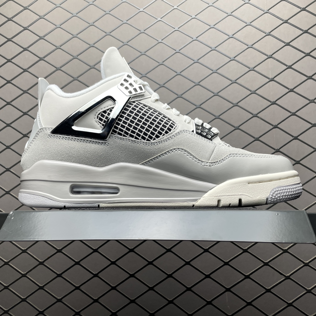 Replica Air Jordan Shoe UP Air Jordan 4 Retro Light Iron Ore AJ4 AQ9129-001 Size 40-47.5