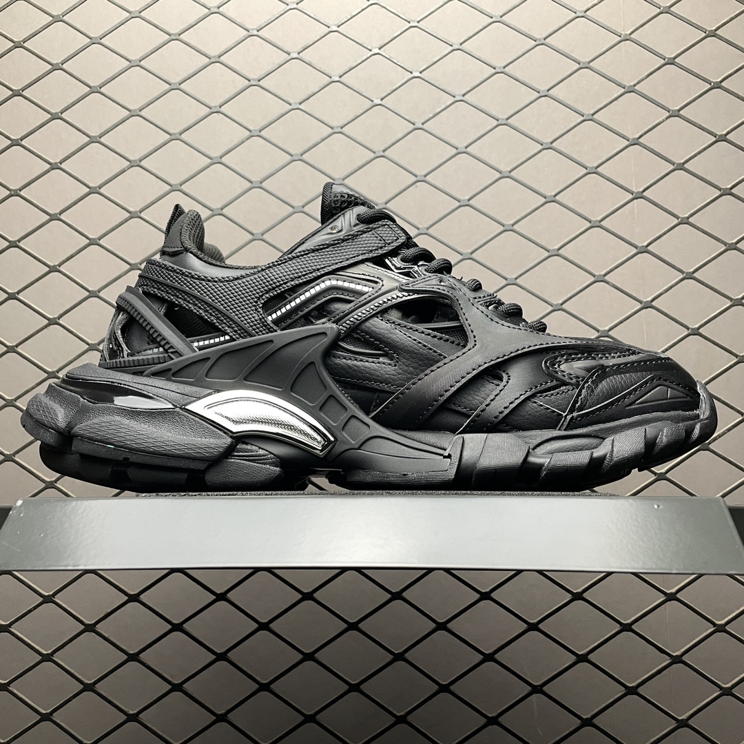 Replica Balenciaga Shoe Balenciaga Track 2 Open Sneaker Black Size 35-46