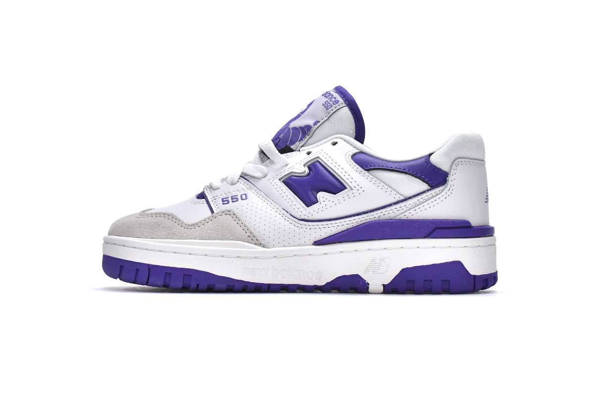 Replica New Balance Shoe BB550WR1 New Balance 550 White Purple