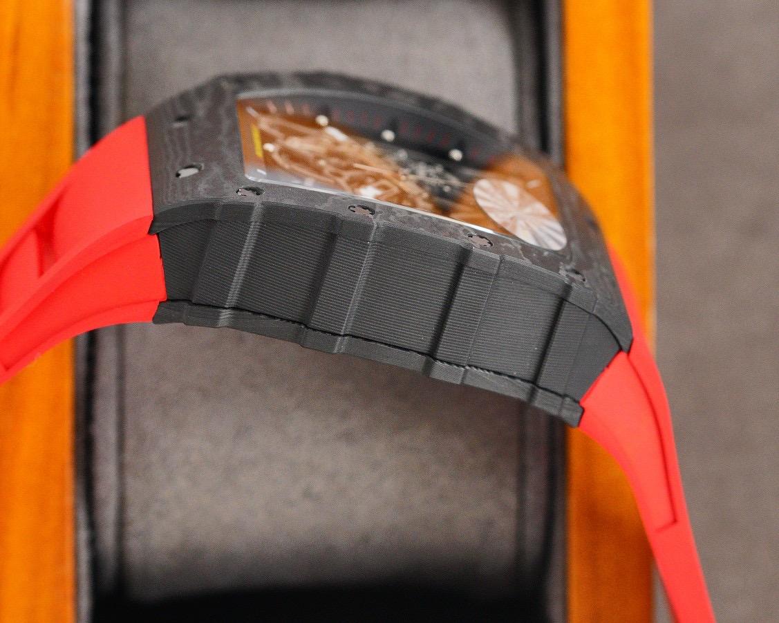 Replica Richard Mille Carbon Fiber Automatic Machine Watch 42MM
