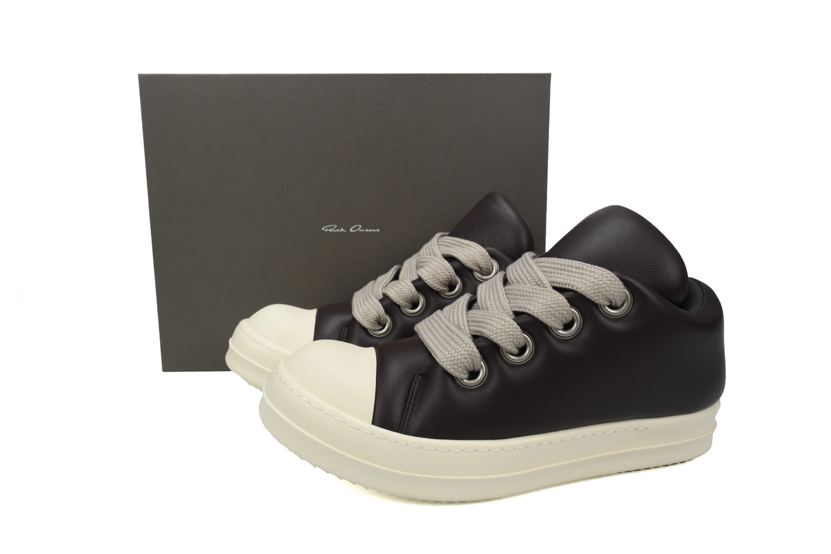 Replica Rick Owens Shoe Rick Owens Luxor Jumbo Padded Low ‘Black Milk’