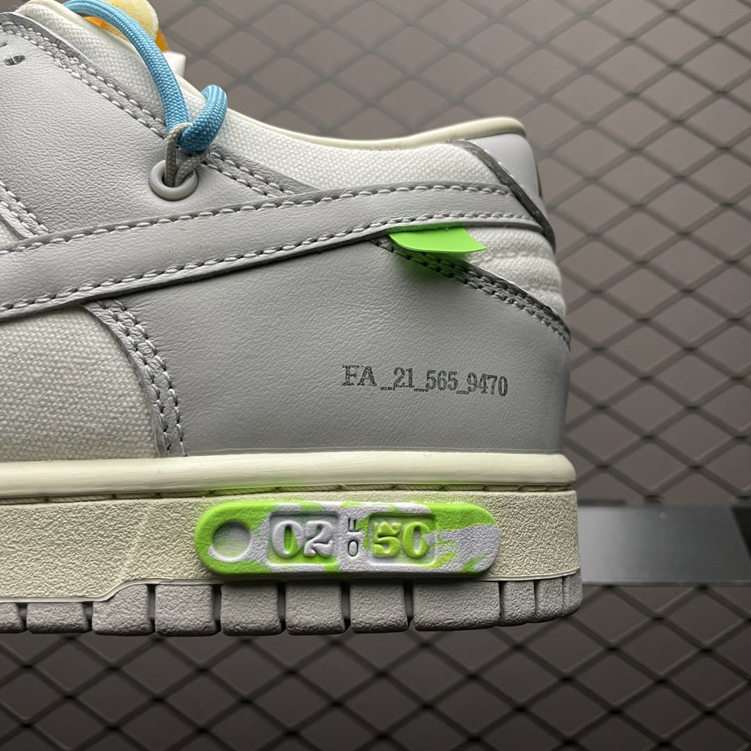 Replica OFF White Shoe Off-White x Nike Dunk OWThe 50 NO.2 DM1602-115 36-46 1004