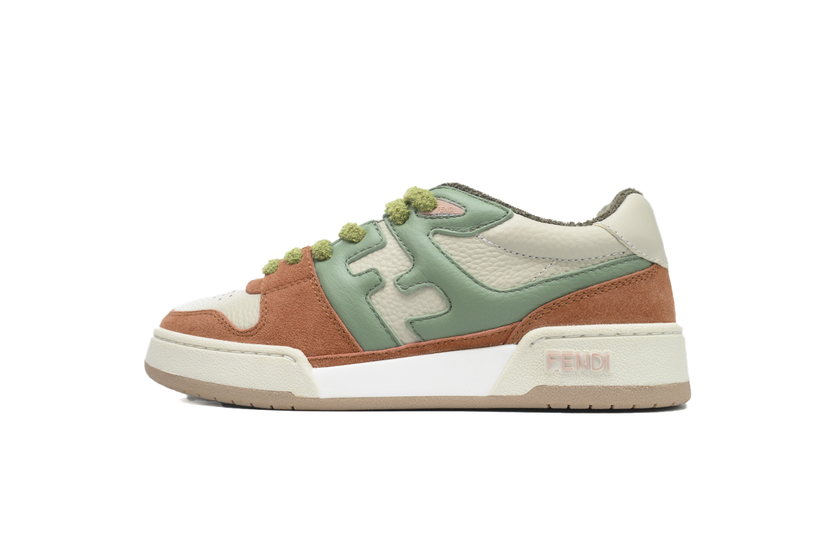Replica Fendi Shoe Fendi Match Brown Green