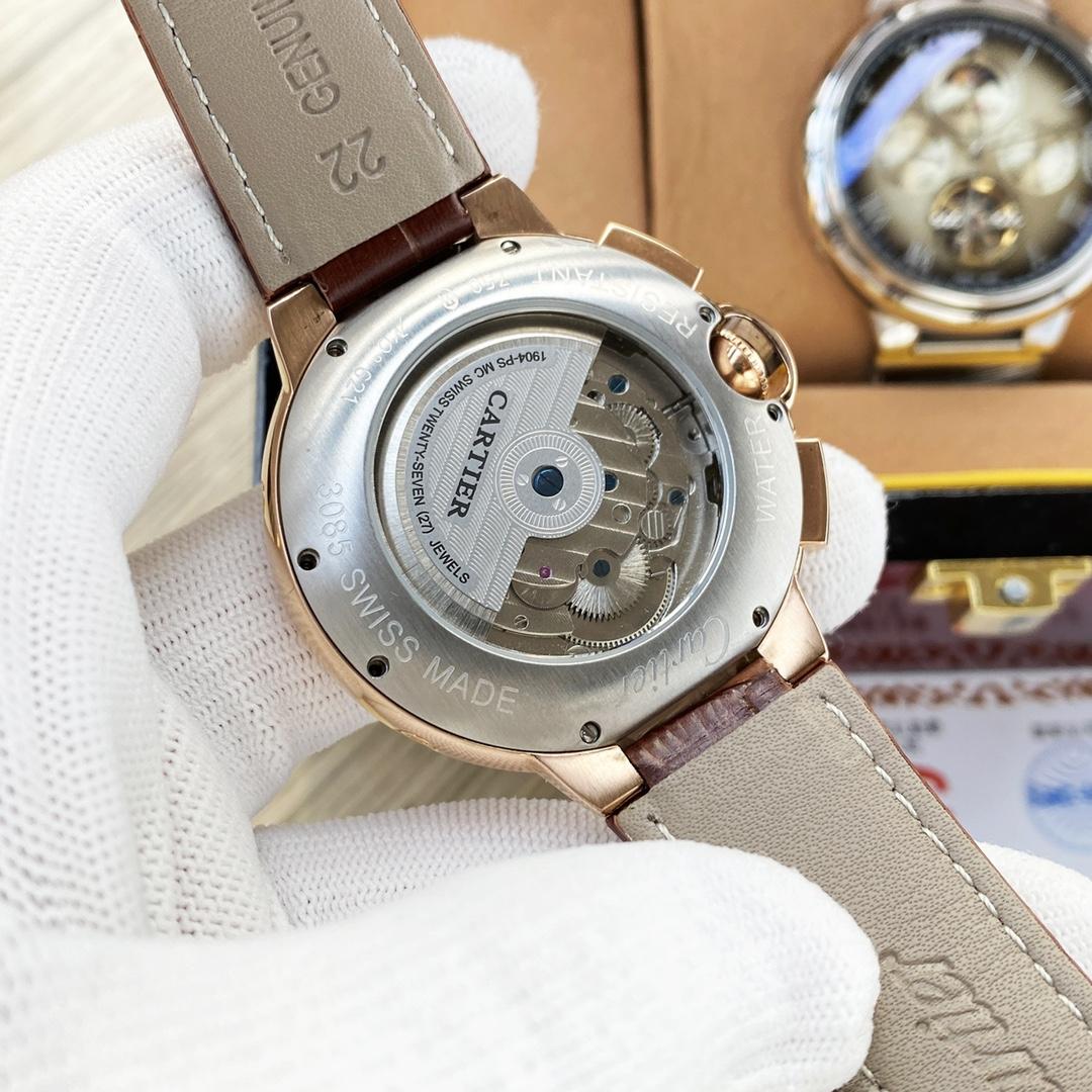 Replica Cartier Rotonde 904l Stainless Steel Automatic Mechanical Watch 46mm