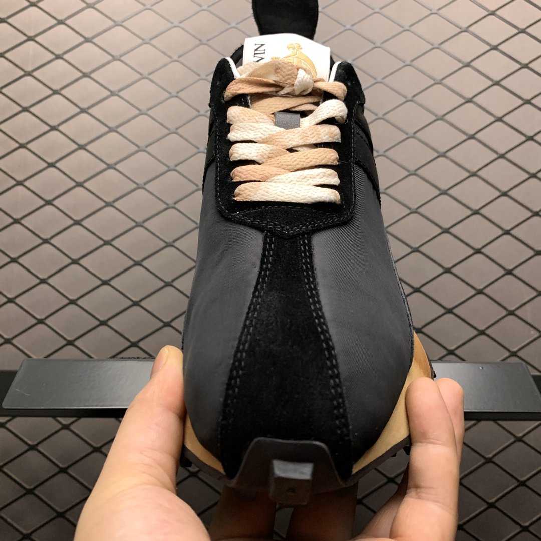 Replica Lanvin Shoe Lanvin Bumper Black Orange Size 35-44