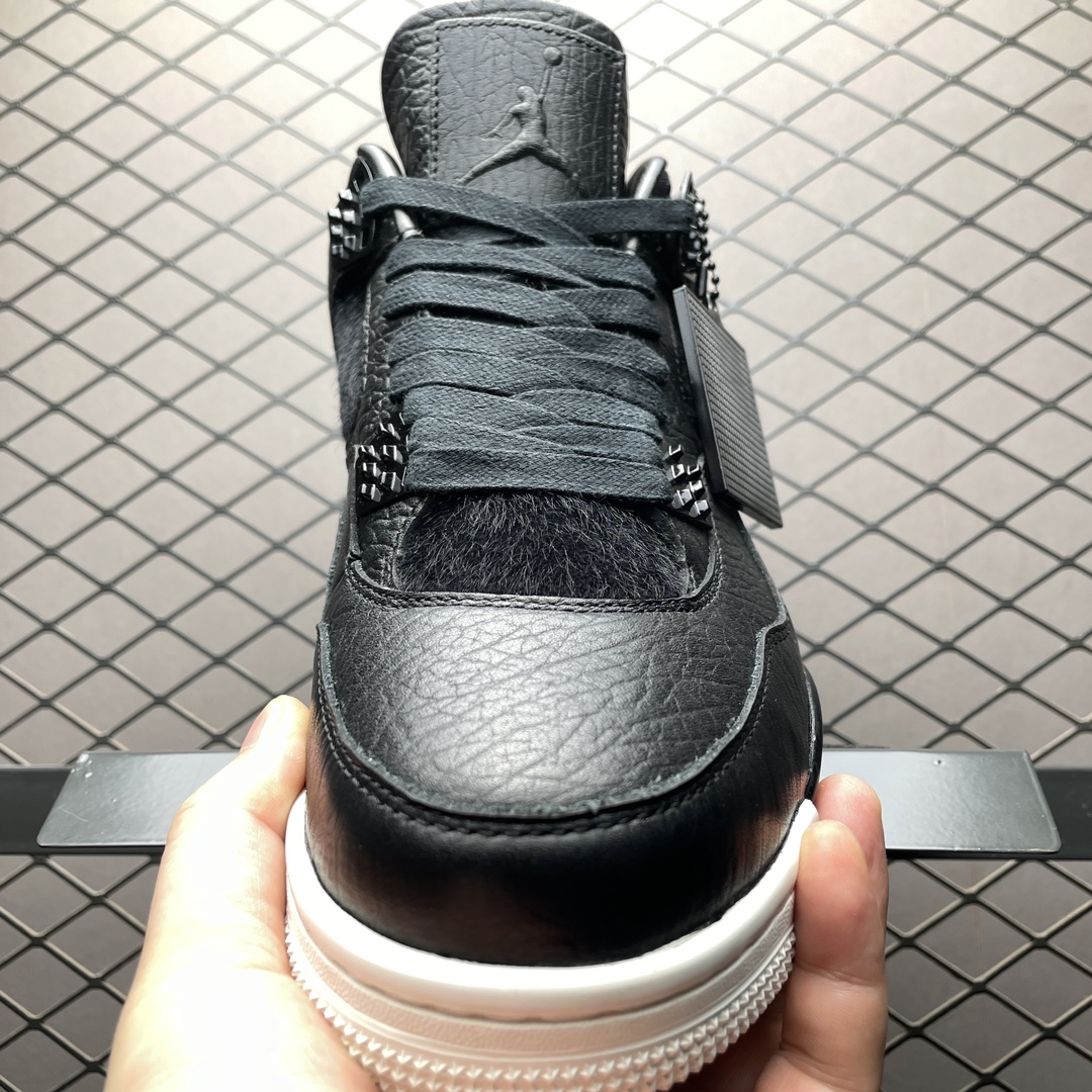 Replica Air Jordan Shoe Air Jordan 4 Pony Hair Black AJ4 819139-010 Size 40-47.5