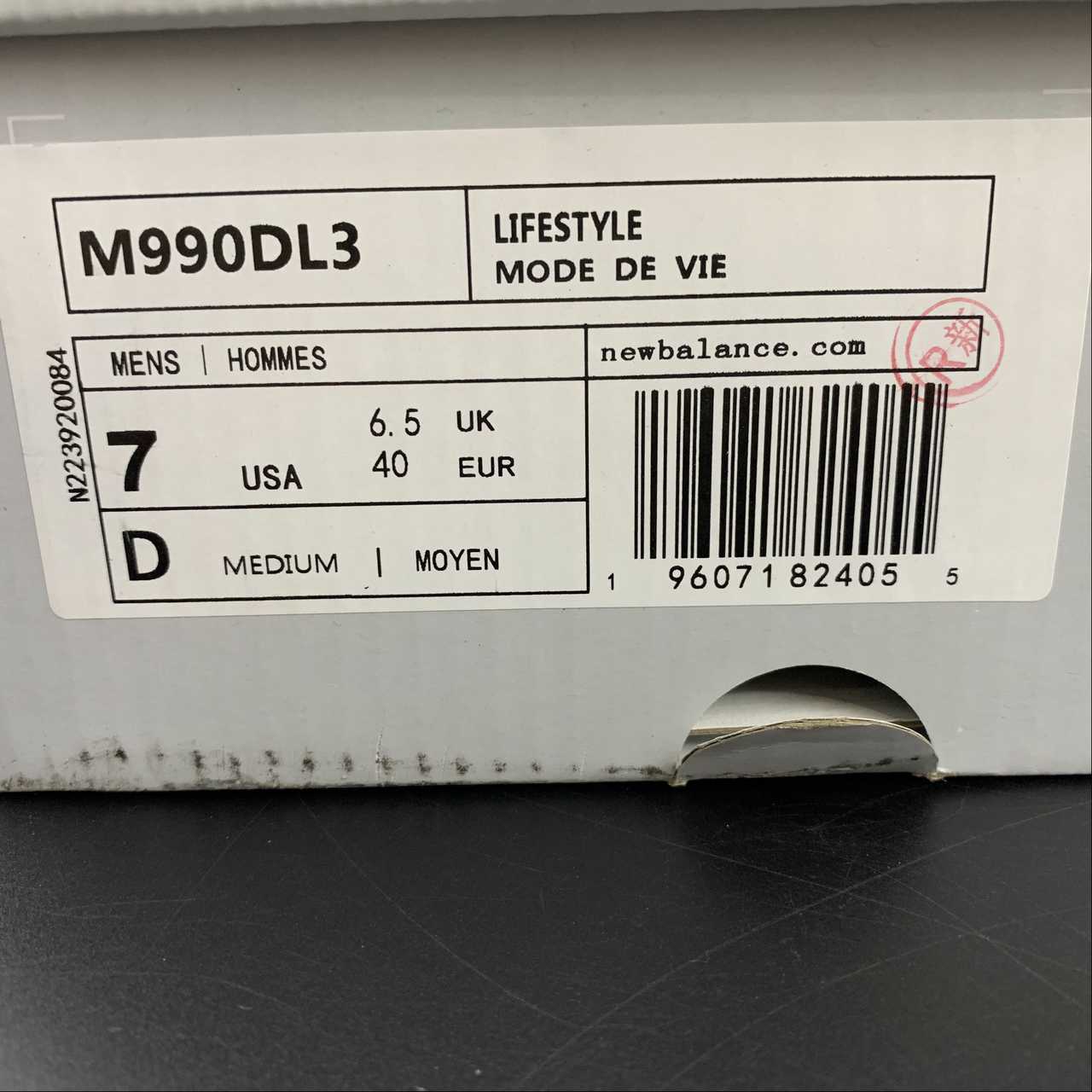 Replica New Balance Shoe New Balance NB990 M990DL3  36-45