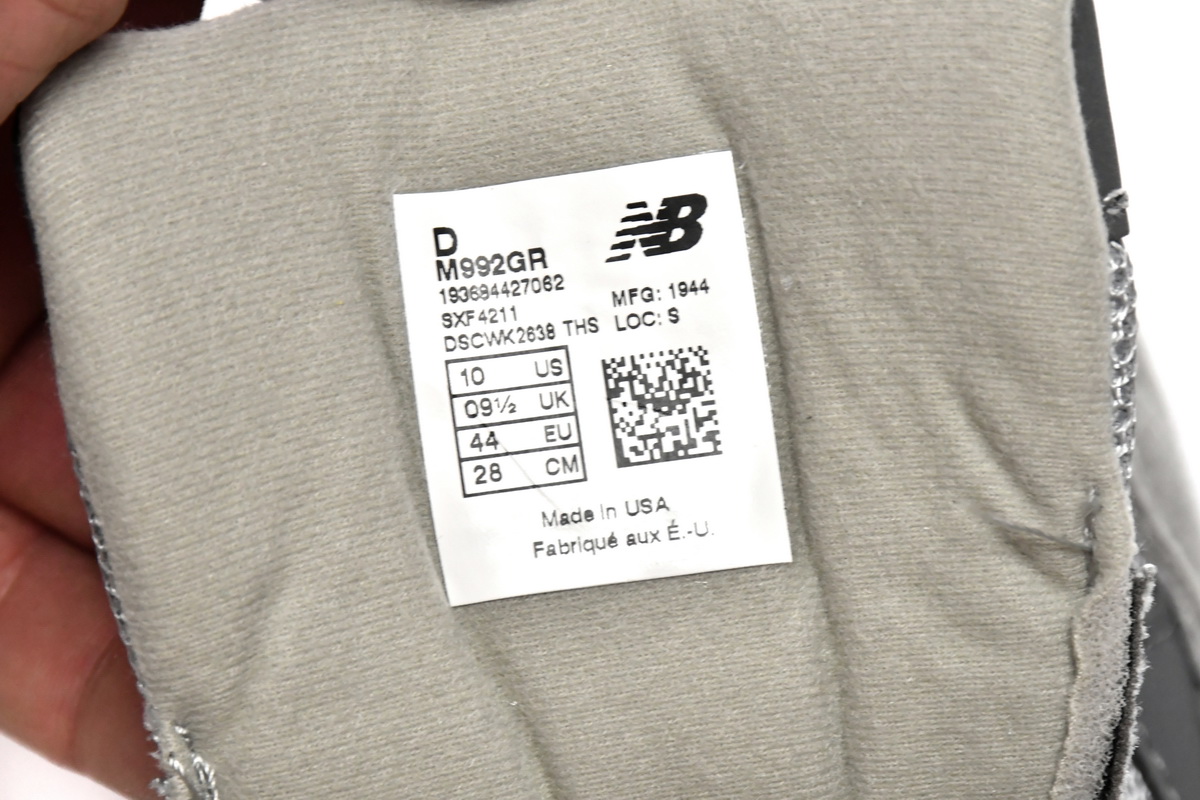 Replica New Balance Shoe New Running Shoes M992GR New Balance 992 Grey