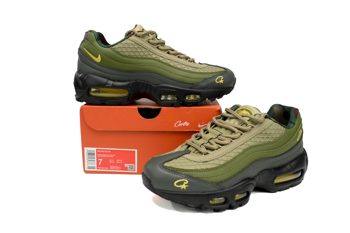 Replica Nike Air Max Shoe Corteiz Corteiz x Nike Air Max 95 FB2709-300 Gutta Green