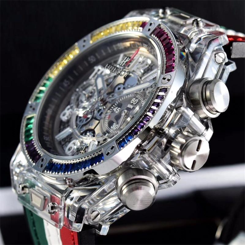 Replica Hublot 904l Stainless Steel Quartzl Watch 45MM
