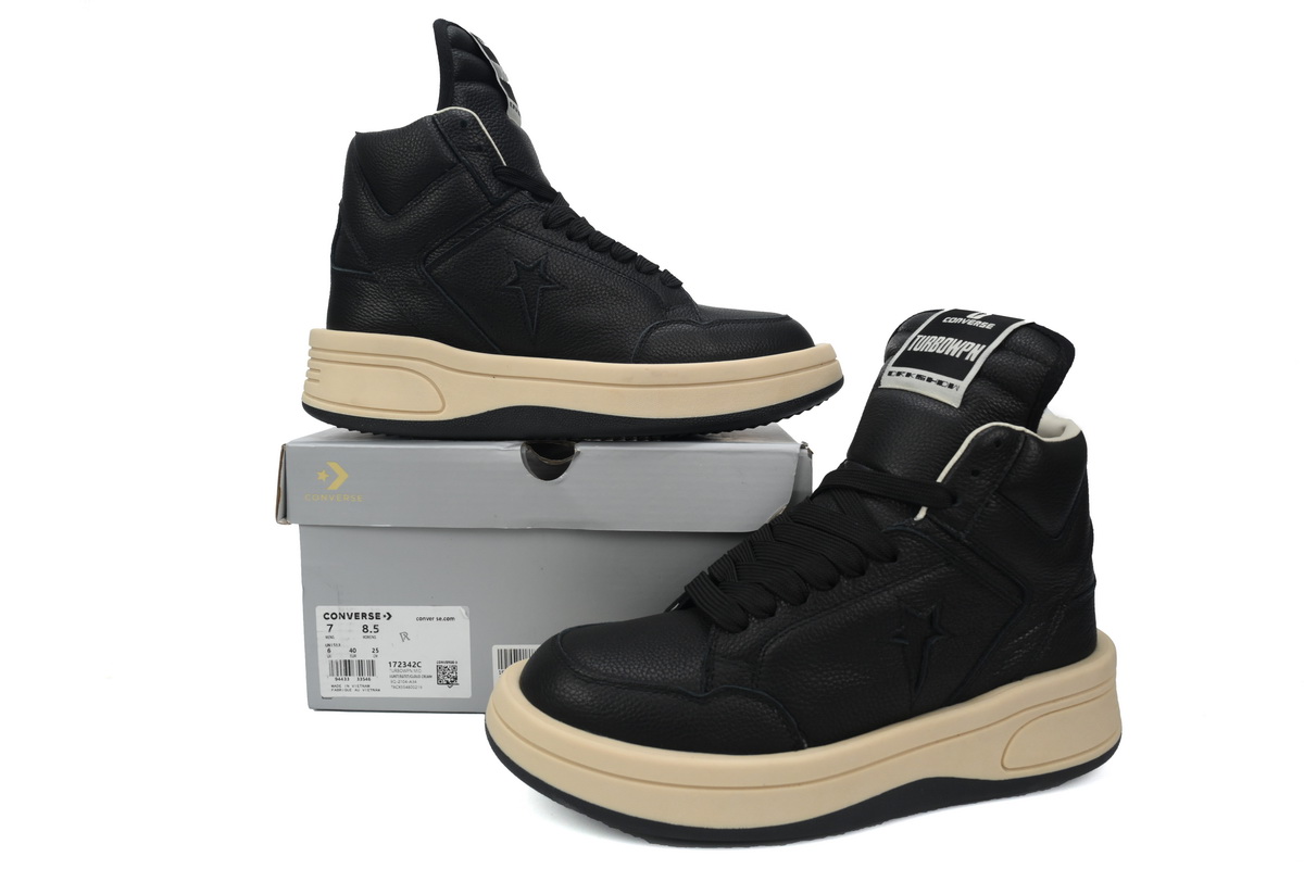 Replica Rick Owens Shoe  172342C Rick Owens DRKSHDW x Converse1970s turbodrk weapon