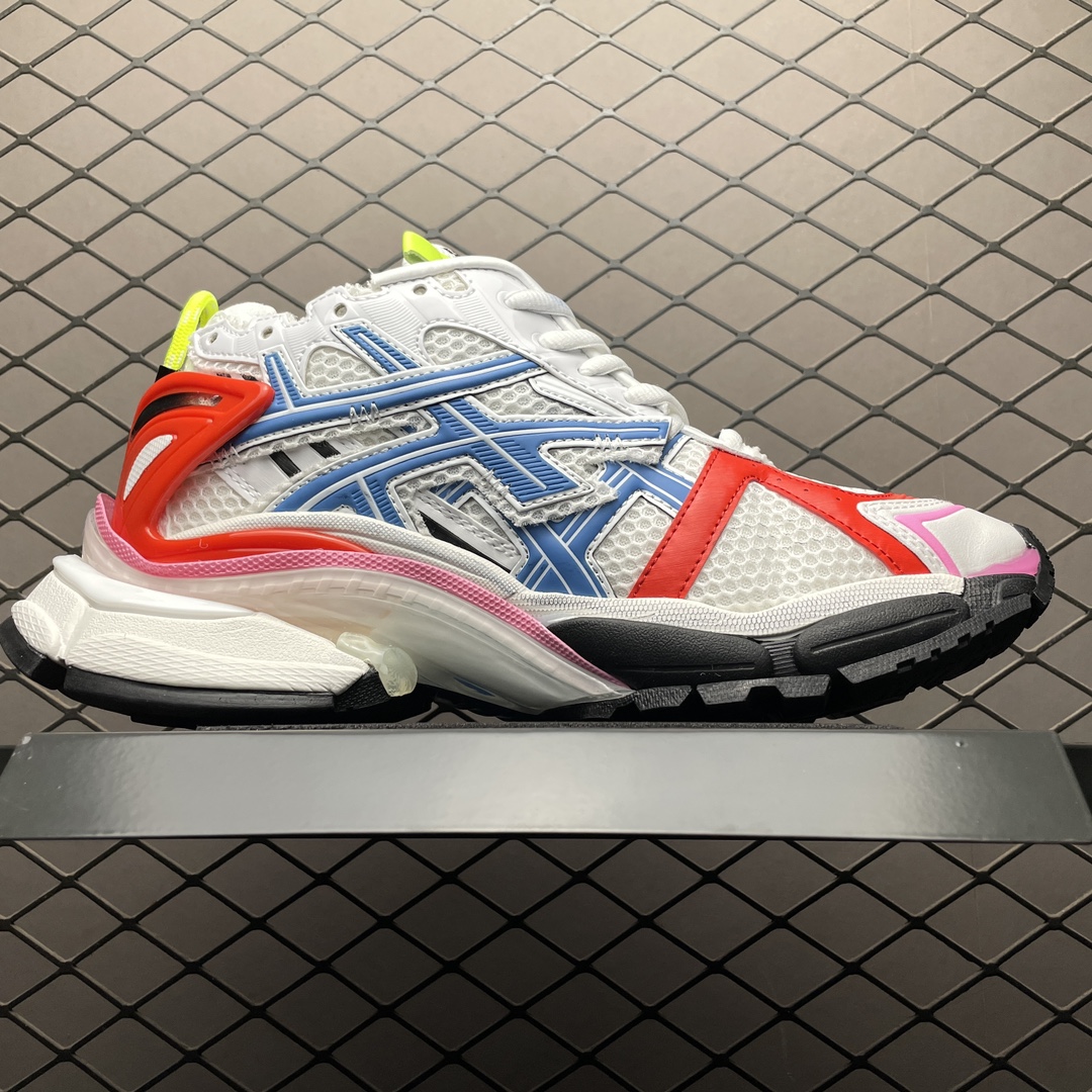 Replica Balenciaga Shoe Balenciaga Runner White Blue Red Size 35-46