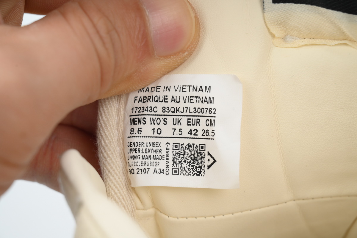 Replica Rick Owens Shoe  172343C Rick Owens DRKSHDW x ConverseWeapon turbodrk