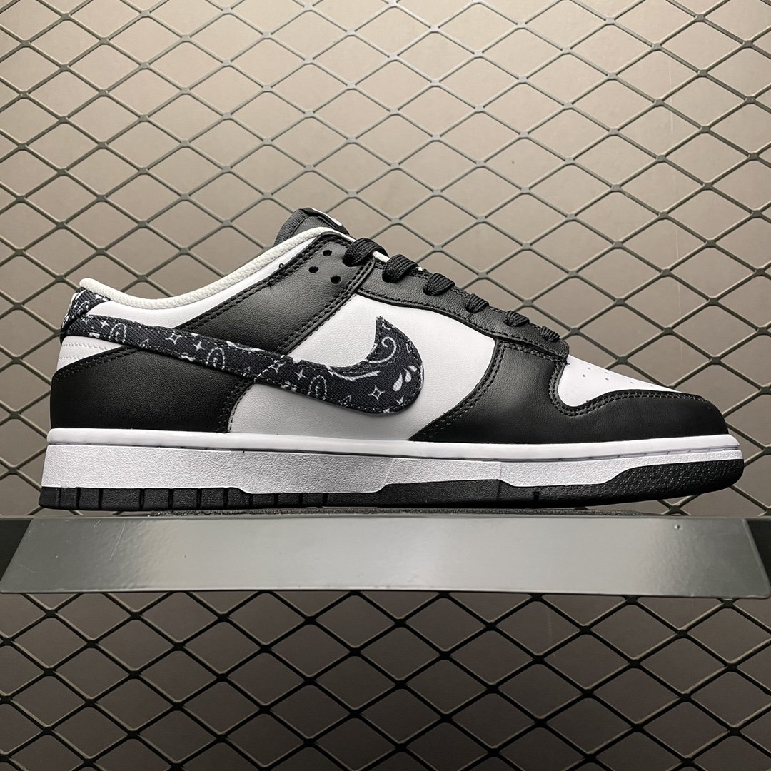 Replica Nike Dunk SB Shoe Nike Dunk Low RetroBlack Paisley DH4401-100 SIZE 36-47_01299