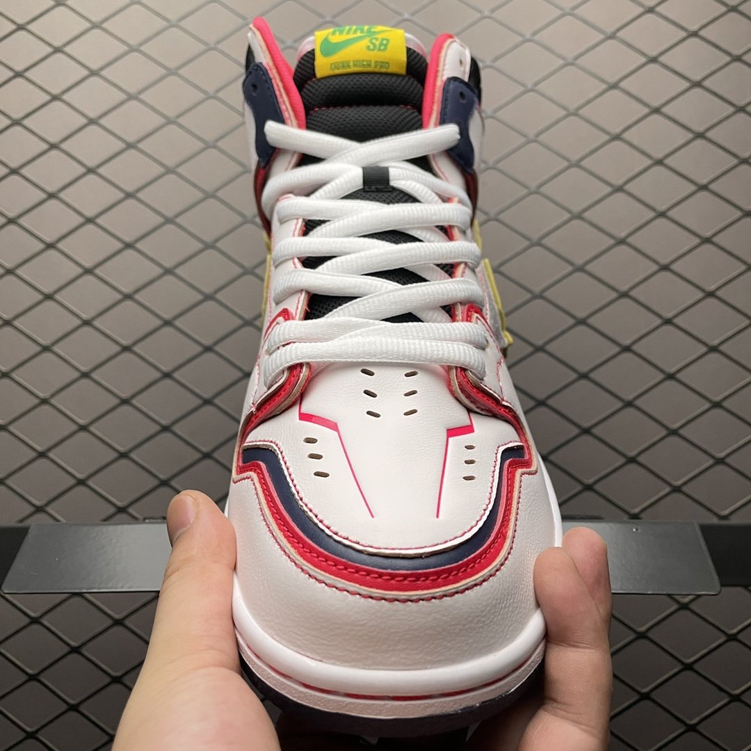 Replica Nike Dunk SB Shoe Gundamx Nike Dunk High Project Unicorn-RX-0 Swoosh DH7717-100 Size 36-46