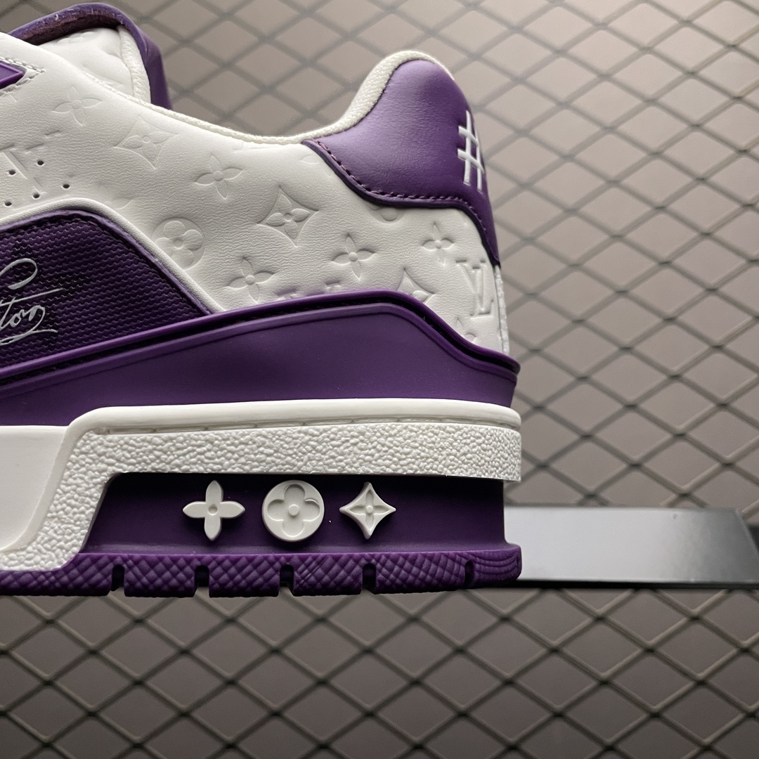 Replica Louis Vuitton Shoe Louis Vuitton LV Trainer SIZE 38-46 Purple