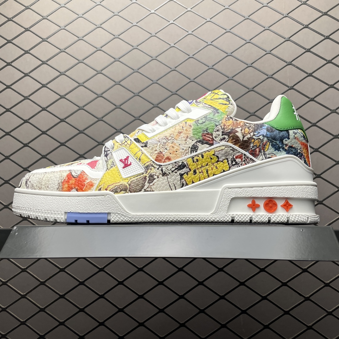 Replica Louis Vuitton Shoe Yayoi Kusama x Louis Vuitton LV Trainer Size 38-46